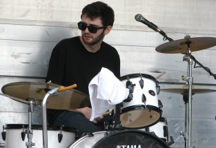 Braedon playing drums