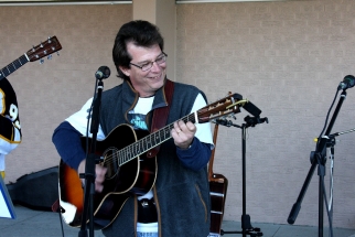 Mark playing guitar