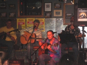 Eric, Burke, Patty, Peter on stage