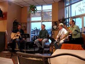 Mark, Eric Burke Peter singing