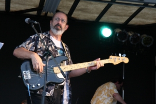 Peter playing bass