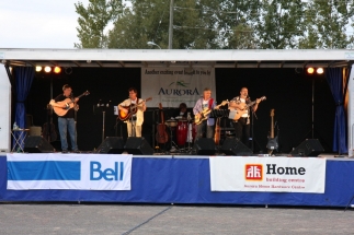 Eric,Mark,Jim DeVries,Burke,Peter on stage