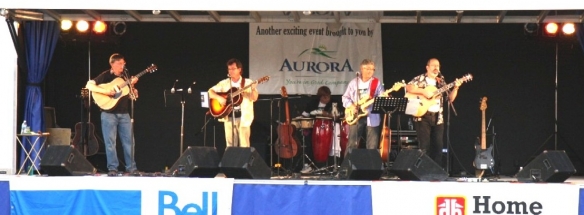 Eric,Mark,Jim DeVries,Burke,Peter on stage